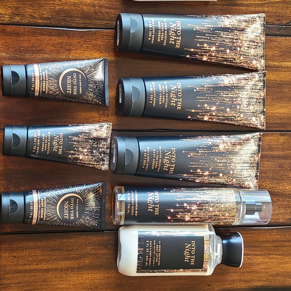 Bath & Body Works Into the Night Body Lotion & Body Creams - Black, Gold